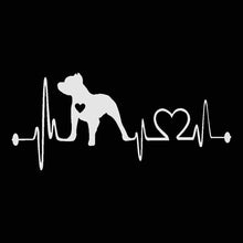 Load image into Gallery viewer, Pitbull In My Heart Vinyl Car Decal Stickers-Silver-2pcs-14