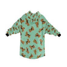 Load image into Gallery viewer, Playful Airedale Terrier Love Blanket Hoodie-23