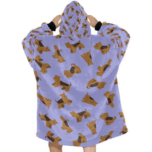 Load image into Gallery viewer, Playful Airedale Terrier Love Blanket Hoodie-29