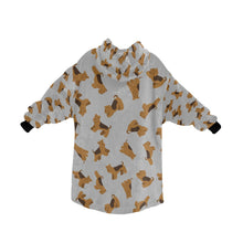 Load image into Gallery viewer, Playful Airedale Terrier Love Blanket Hoodie-30