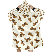 Load image into Gallery viewer, Playful Airedale Terrier Love Blanket Hoodie-5