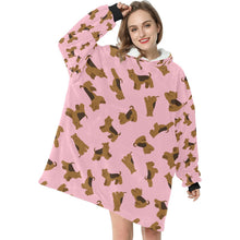 Load image into Gallery viewer, Playful Airedale Terrier Love Blanket Hoodie-7