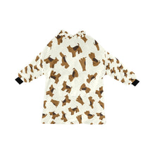 Load image into Gallery viewer, Playful Airedale Terrier Love Blanket Hoodie-Ivory-ONE SIZE-1