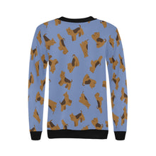 Load image into Gallery viewer, Playful Airedale Terrier Love Sweatshirt for Women-19