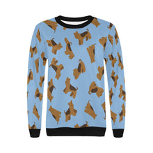 Load image into Gallery viewer, Playful Airedale Terrier Love Sweatshirt for Women-20
