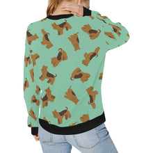 Load image into Gallery viewer, Playful Airedale Terrier Love Sweatshirt for Women-21