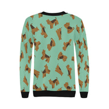 Load image into Gallery viewer, Playful Airedale Terrier Love Sweatshirt for Women-24