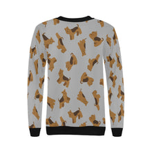 Load image into Gallery viewer, Playful Airedale Terrier Love Sweatshirt for Women-31