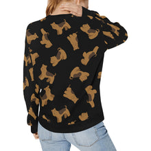 Load image into Gallery viewer, Playful Airedale Terrier Love Sweatshirt for Women-34