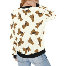 Load image into Gallery viewer, Playful Airedale Terrier Love Sweatshirt for Women-5