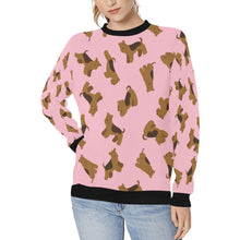 Load image into Gallery viewer, Playful Airedale Terrier Love Sweatshirt for Women-Pink-XS-2