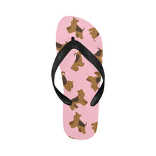 Load image into Gallery viewer, Playful Airedale Terrier Love Unisex Slippers-12
