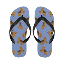 Load image into Gallery viewer, Playful Airedale Terrier Love Unisex Slippers-14
