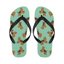 Load image into Gallery viewer, Playful Airedale Terrier Love Unisex Slippers-16