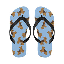 Load image into Gallery viewer, Playful Airedale Terrier Love Unisex Slippers-19