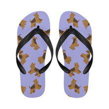 Load image into Gallery viewer, Playful Airedale Terrier Love Unisex Slippers-21