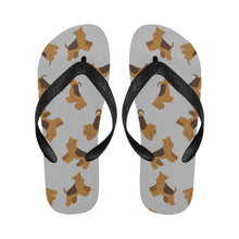 Load image into Gallery viewer, Playful Airedale Terrier Love Unisex Slippers-24