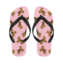 Load image into Gallery viewer, Playful Airedale Terrier Love Unisex Slippers-6