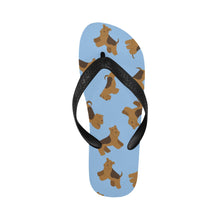 Load image into Gallery viewer, Playful Airedale Terrier Love Unisex Slippers-9