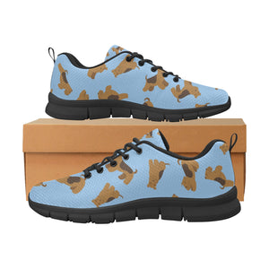 Playful Airedale Terrier Love Women's Breathable Sneakers-20