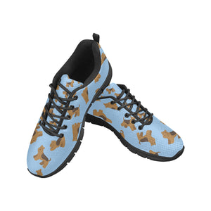 Playful Airedale Terrier Love Women's Breathable Sneakers-23
