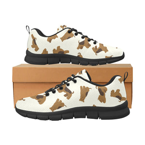 Playful Airedale Terrier Love Women's Breathable Sneakers-2