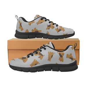 Playful Airedale Terrier Love Women's Breathable Sneakers-51