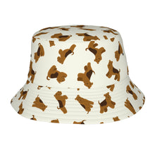 Load image into Gallery viewer, Playful Airedale Terriers in Motion Bucket Hat-Hats &amp; Caps-Ivory White-One Size-25