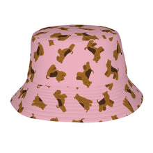 Load image into Gallery viewer, Playful Airedale Terriers in Motion Bucket Hat-Hats &amp; Caps-Light Pink-One Size-17