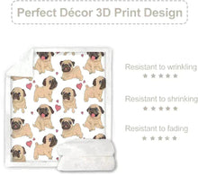 Load image into Gallery viewer, Playful and Happy Basset Hound Love Soft Warm Fleece Blankets - 4 Colors-Blanket-Basset Hound, Blankets, Home Decor-6