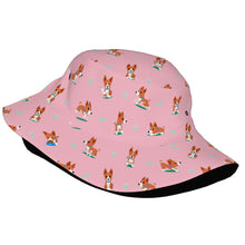 Load image into Gallery viewer, Playful Basenji Love Bull Terrier Bucket Hat-Hats &amp; Caps-Accessories,Basenji,Dog Dad Gifts,Dog Mom Gifts,Hats-42