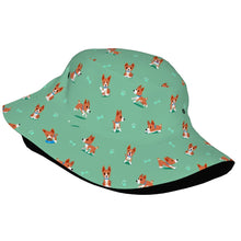 Load image into Gallery viewer, Playful Basenji Love Bull Terrier Bucket Hat-Hats &amp; Caps-Accessories,Basenji,Dog Dad Gifts,Dog Mom Gifts,Hats-50