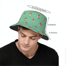 Load image into Gallery viewer, Playful Basenji Love Bull Terrier Bucket Hat-Hats &amp; Caps-Accessories,Basenji,Dog Dad Gifts,Dog Mom Gifts,Hats-51