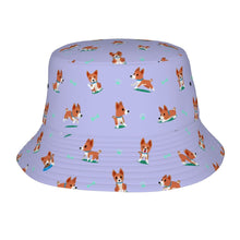 Load image into Gallery viewer, Playful Basenji Love Bull Terrier Bucket Hat-Hats &amp; Caps-Accessories,Basenji,Dog Dad Gifts,Dog Mom Gifts,Hats-Lavender Purple-One Size-1