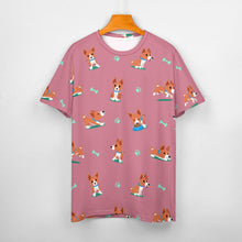 Load image into Gallery viewer, Playful Basenji Love Soft All Over Print Women&#39;s Cotton T-Shirt - 4 Colors-Apparel-Apparel, Basenji, Shirt, T Shirt-10
