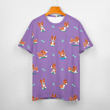 Load image into Gallery viewer, Playful Basenji Love Soft All Over Print Women&#39;s Cotton T-Shirt - 4 Colors-Apparel-Apparel, Basenji, Shirt, T Shirt-16
