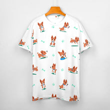 Load image into Gallery viewer, Playful Basenji Love Soft All Over Print Women&#39;s Cotton T-Shirt - 4 Colors-Apparel-Apparel, Basenji, Shirt, T Shirt-3