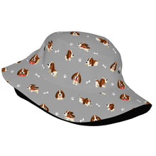 Load image into Gallery viewer, Playful Basset Hound Love Bucket Hat-Hats &amp; Caps-Accessories,Basset Hound,Dog Dad Gifts,Dog Mom Gifts,Hats-18