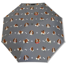 Load image into Gallery viewer, Playful Basset Hound Love Umbrella-Daily Accessories-1