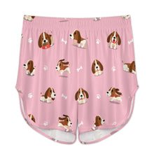 Load image into Gallery viewer, Playful Basset Hound Love Women's Cami and Shorts Pajama Set-12