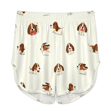 Load image into Gallery viewer, Playful Basset Hound Love Women's Cami and Shorts Pajama Set-20