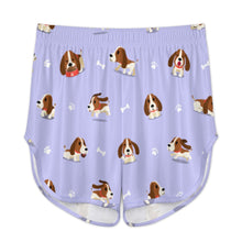 Load image into Gallery viewer, Playful Basset Hound Love Women's Cami and Shorts Pajama Set-8