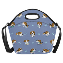 Load image into Gallery viewer, Playful Beagle Love Neoprene Lunch Bag-7