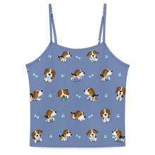 Load image into Gallery viewer, Playful Beagle Love Women&#39;s Cami and Shorts Pajama Set-18