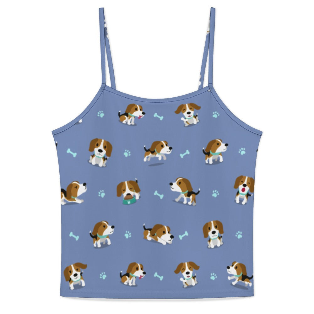 Playful Beagle Love Women's Cami and Shorts Pajama Set-18