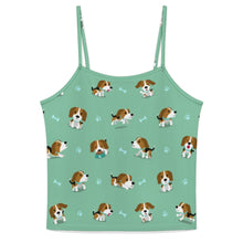 Load image into Gallery viewer, Playful Beagle Love Women&#39;s Cami and Shorts Pajama Set-22