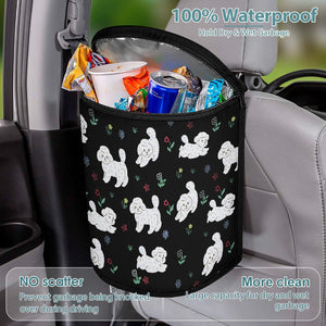 Playful Maltese Love Multipurpose Car Storage Bag - 4 Colors-Car Accessories-Bags, Car Accessories, Maltese-Black-1