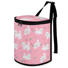 Load image into Gallery viewer, Playful Bichon Frise Love Multipurpose Car Storage Bag - 4 Colors-Car Accessories-Bags, Bichon Frise, Car Accessories-ONE SIZE-LightPink-12