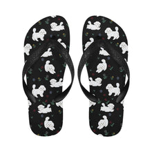 Load image into Gallery viewer, Playful Bichon Frise Love Unisex Slippers-25