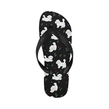 Load image into Gallery viewer, Playful Bichon Frise Love Unisex Slippers-26